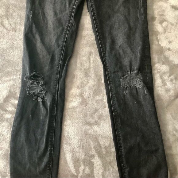 Zara dark grey cropped skinny jeans size 6 - Picture 3 of 6